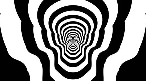 Concentric dashing skulls Video stock 49232538