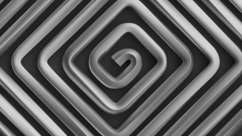 Concentric diamond spiral rotating in a seamless loop. Stock Footage 327382364