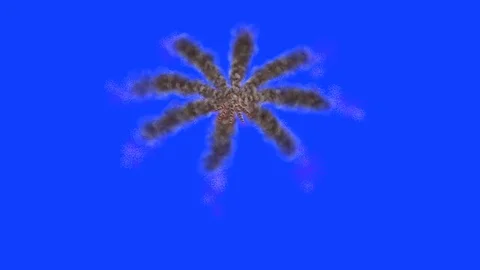 Concentric explosions. ES3 Stock Footage 116433557