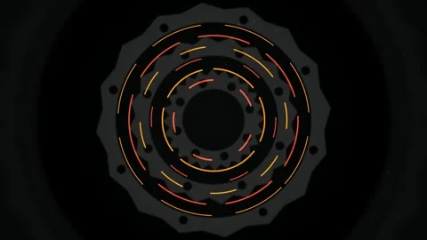 Concentric gears rotating seamless loop motion background Stock Footage 344971822