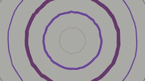 Concentric geometric circles with gradient shadow effect Stock Illustration