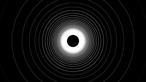 Concentric geometric shapes Video stock 101220421