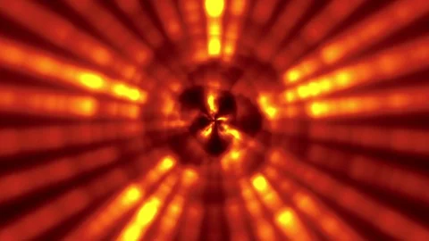 Concentric Glow Lights Pentagram Red Blur Pulsing VJ Motion Background Loop Video stock 70988429