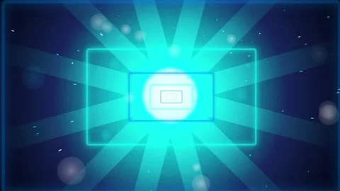 Concentric glowing rectangular frames seamless loop motion background Stock Footage 344972282