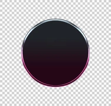Concentric gradient circle rings on dark purple background transparent Stock Illustration
