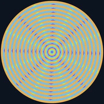 Concentric gradient circles abstract design with vibrant colors Stock Illustration
