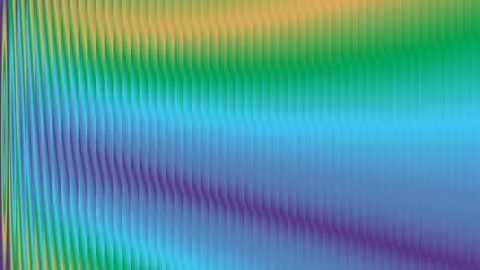Concentric gradient circles in blue, green, orange, and purple イラスト素材