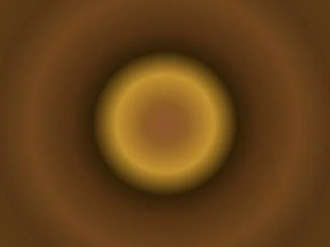 Concentric gradient circles in brown and yellow hues Ilustração Stock