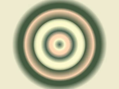 Concentric gradient circles in soft peach, cream, and green hues Stock Illustration