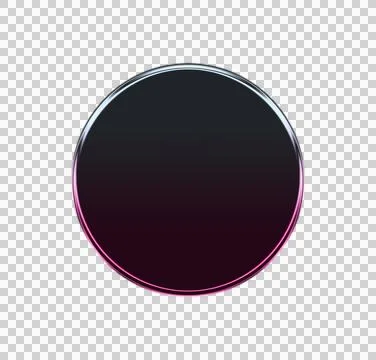 Concentric gradient rings in dark purple and white transparent background Illustrazione stock