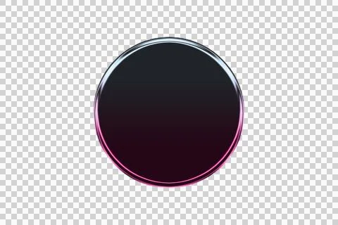 Concentric gradient rings in deep purple pink and black transparent background Stock Illustration