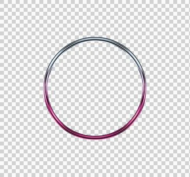 Concentric gradient rings with white square center on purple background 库存插图
