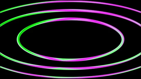 Concentric green and white glowing circles with soft ripple effect Video stock 333861002