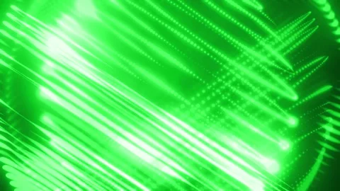 Concentric Green Light Rings, 4K Futuristic Looping Abstract 3D Background Stock Footage 307417374