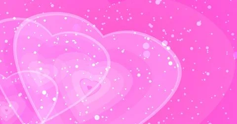Concentric hearts exploding cute loving bg.Valentine's Day heart nubes with.. Stock Illustration