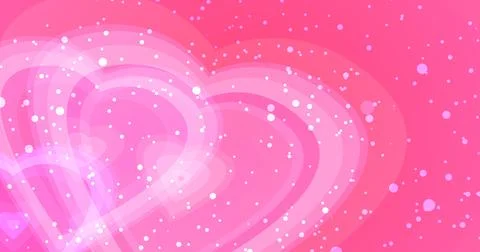 Concentric hearts exploding cute loving bg.Valentine's Day heart nubes with.. 스톡 일러스트