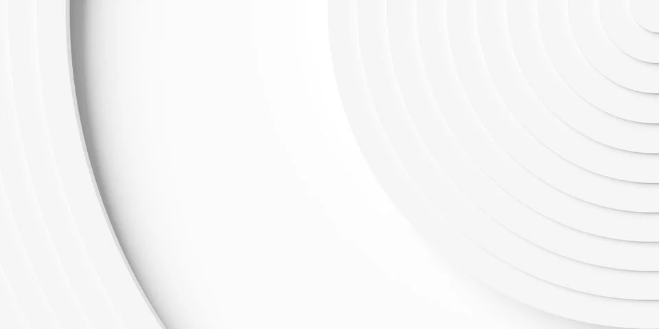 Concentric linear offset white rings or circles steps lit from top backgrou.. Stock Illustration