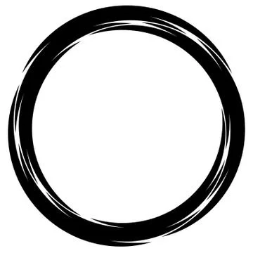 Concentric lines abstract geometric pattern / element. Radiating circles, rin 库存插图