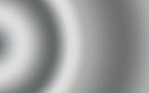 Concentric metallic rings with soft gradient, abstract background 库存插图