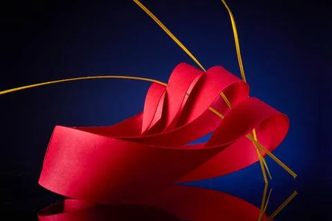 Concentric mobius strips made of paper Stock Photos