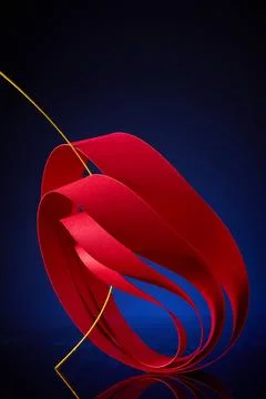 Concentric mobius strips made of paper Stock Photos