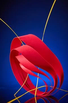 Concentric mobius strips made of paper Stock Photos
