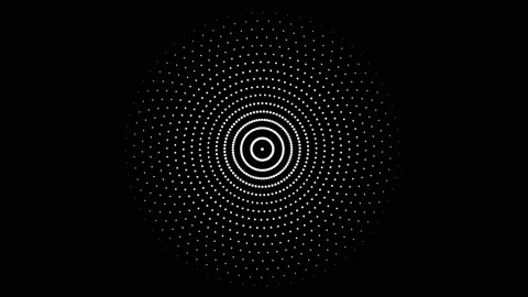 Concentric Motion Graphic Elements with Alpha Channel. 스톡 동영상 234301657