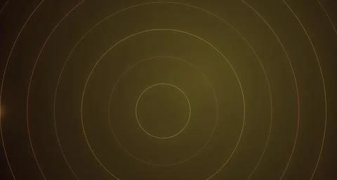 Concentric neon rings on dark background Stock Illustration