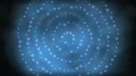 Concentric Network of Glowing Nodes - Science Pack Motion Asset loop Stock Footage 334873221
