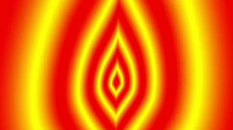 Concentric oncoming symbol flame Stock Footage 50252470