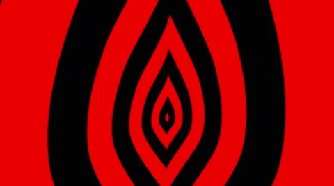 Concentric oncoming symbol flame 스톡 동영상 50253046