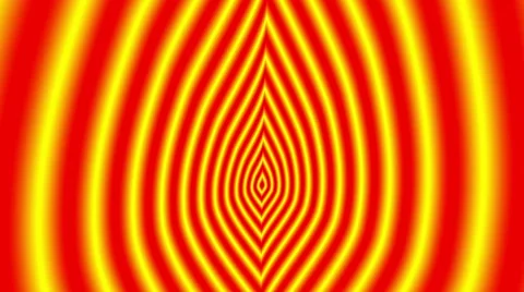 Concentric oncoming symbol flame Video stock 50253516