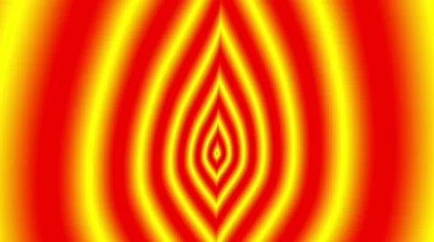 Concentric oncoming symbol flame Video stock 50253623