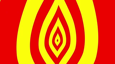 Concentric oncoming symbol leaf Video stock 50253418