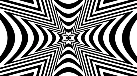 Concentric oncoming symbol Maltese rounded Cross Heraldry - optical illusion Video stock 47547032