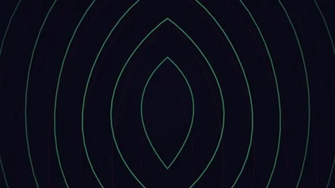 Concentric Oval Shapes on Dark Background. Stock-Footage 330130803