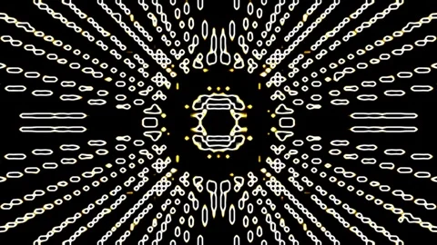 Concentric Pattern Design Motion Animation Stock Footage 323408605