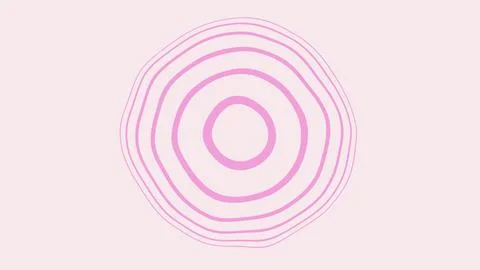 Concentric Pink Circles on Light Background Illustration 스톡 일러스트