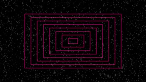 Concentric Pink Rectangles on Dark Speckled Background Stock-Footage 317546107