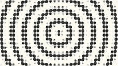 Concentric pixelated dots pattern abstract design イラスト素材