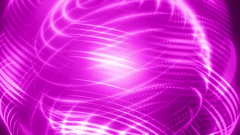Concentric Purple Light Rings, 4K Futuristic Looping Abstract 3D Background Stock Footage 307417435