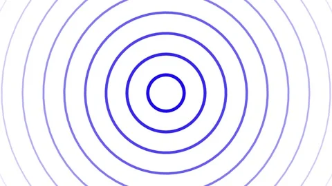 Concentric purple rings pulse outward from center abstract motion. 動画素材 337081685
