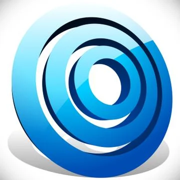 Concentric, radial circles generic icon, design element Stock Illustration