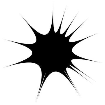 Concentric radial element. Radiating abstract geometric element Illustrazione stock