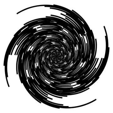 Concentric radial element. Radiating abstract geometric element Stock-Illustration