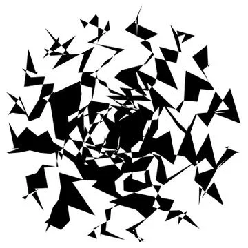 Concentric radial element. Radiating abstract geometric element Illustrazione stock