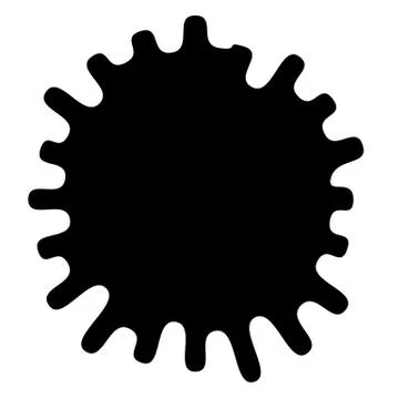 Concentric radial element. Radiating abstract geometric element Stock Illustration