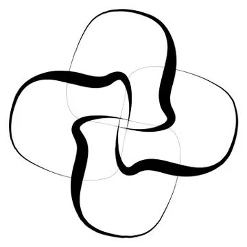 Concentric radial element. Radiating abstract geometric element Illustrazione stock