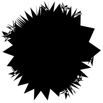 Concentric radial element. Radiating abstract geometric element Stock Illustration