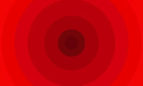 Concentric Red Circles Layers Abstract Illustration Background Design Illustrazione stock
